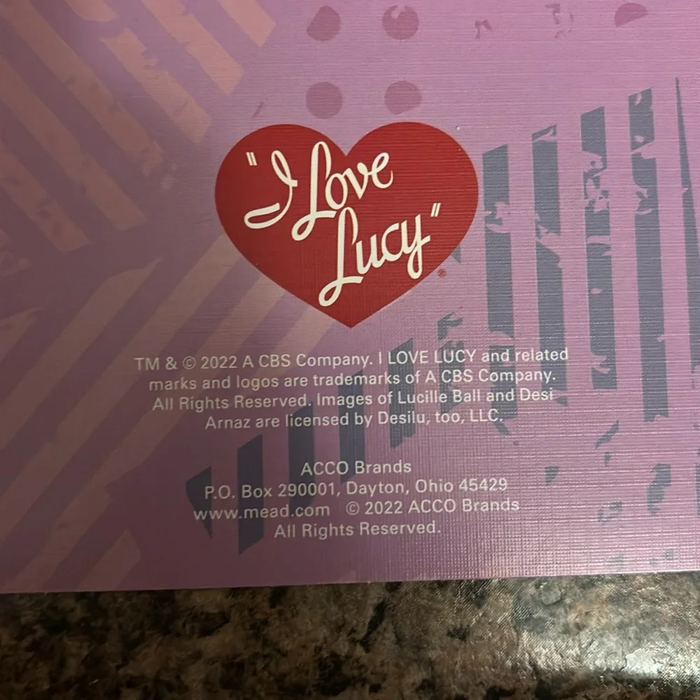 I Love Lucy Calendar